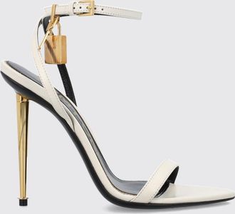 Tom Ford Sandali Padlock in pelle con tacco a spillo e cinturino alla caviglia