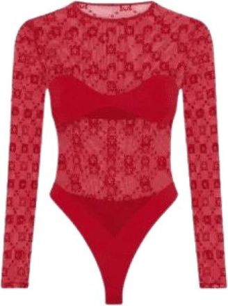 Marine Serre Body - Dames - Bodies - Rood - S - Tops