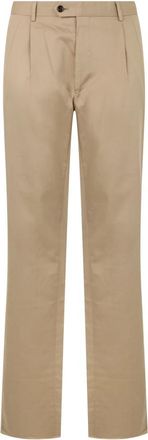 Moorer Jarvis Broek - Heren - Straight fit broeken - Beige - M - Katoen - Broeken