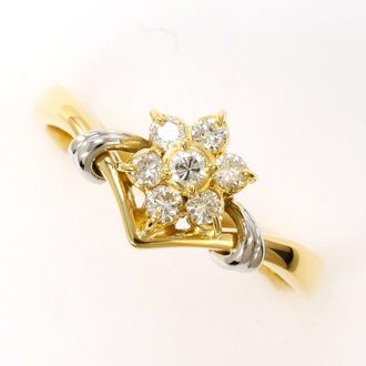 C&A Platinum Yellow Gold Yellow Gold (18K) Platinum 900 Band Ring (Pre-Owned)