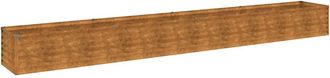 vidaXL Jardinera Acero Corten 386x50x36 Cm Vidaxl