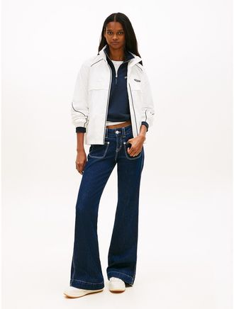 Tommy Hilfiger Womens Tommy Jeans Low-Rise Bootcut Pocket Jean - Blue - 27W x LongL