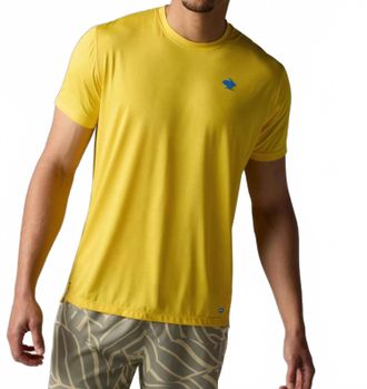 Rabbit Mens Upf Short Sleeve Tee In Yellow