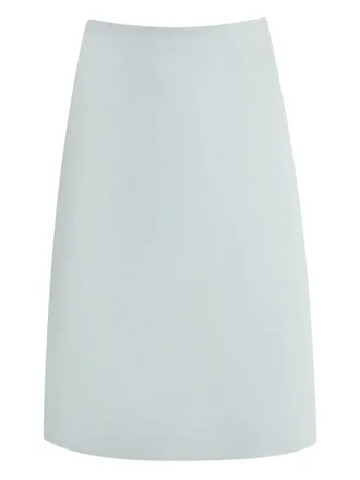 Miu Miu silk skirt - women - Silk - 36 - Blue