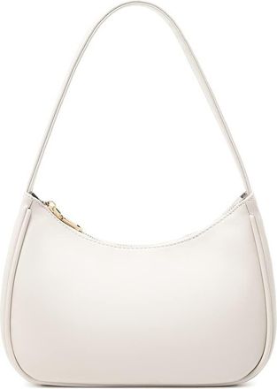 Generic Shoulder Bags for Women, Cute Hobo Tote Handbag Mini Clutch Purse with Zipper Closure, White (black)