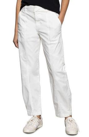 Sanctuary Sahara Tapered Stretch Cotton Utility Pants in Chalk at Nordstrom Rack, Size 29