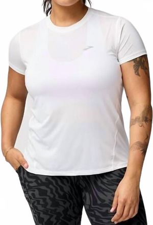 Brooks Womens Sprint Free Short Sleeve 3.0 Top In White