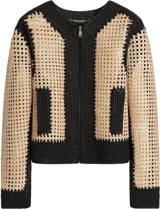 Dolce & Gabbana Geweven raffia jack - Beige