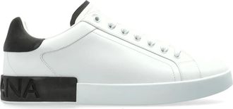 Dolce & Gabbana Portofino sportschoenen - Heren - Sneakers - Wit - 40 EU - Leer - Schoenen
