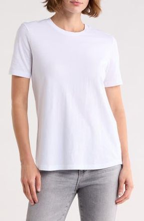 AG - Adriano Goldschmied Crewneck Cotton T-Shirt in True White at Nordstrom Rack, Size X-Small