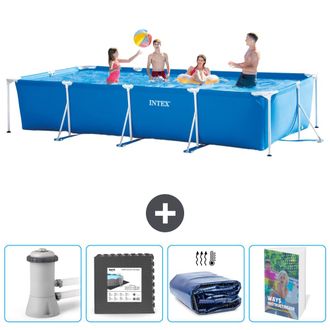 Intex Piscina Con Estructura Rectangular - 450x220x84 Cm - 7-piezas Scb121