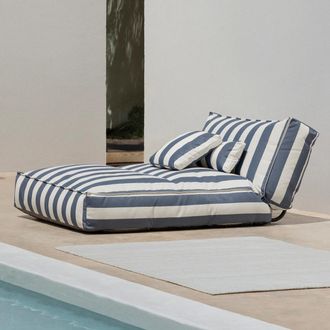 Blomus Stay Outdoor-Bett, 120 x 190 cm, lily white / duck green