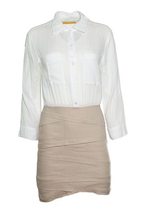 Alice & Olivia Alice & Olivia, linen shirt dress