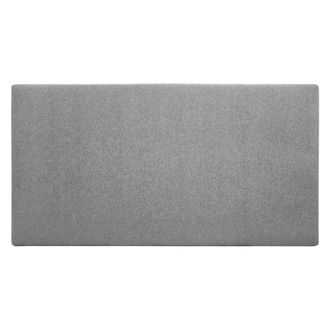 Deco Wood Cabecero tapizado de poliester liso en color gris de 160x80cm
