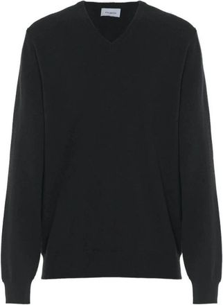 Malo V-hals Trui - Heren - Cashmere truien - Zwart - 4XL - Kasjmier - Truien & Vesten