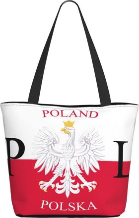 AOOEDM Polish Flag Poland Polska Ladies Shopping Bag 13x11x7in.The Perfect ValentineS Day Gift.It Is The Best ValentineS Day Gift For Mom, Daughter, Wife,Etc