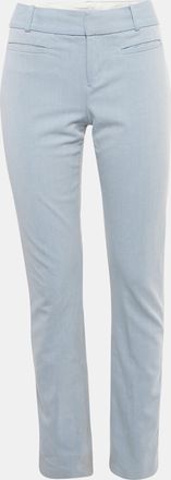 Calvin Klein Blue Crepe Formal Trousers