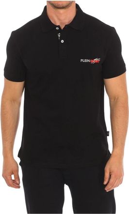 Plein Sport Polo met Korte Mouwen - Heren - Fitness - Zwart - M - Katoen - Fitness