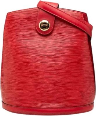 Louis Vuitton Pre-owned Cluny Bucket Bag - Dames - Vintage Tas - Rood - ONE Size - Leer - Vintage