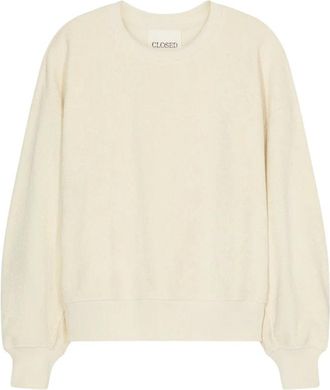 Closed Jersey - Dames - Sweatshirts - Beige - S - Katoen - Hoodies & sweatvesten