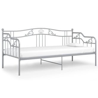 Berkfield Home Sofa Bed Frame Grey Metal 90x200 cm