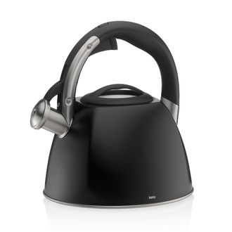 KELA Hervidor De Agua, Acero Inoxidable 18/10, Di&aacute;metro 22 X 21,5 Cm, 2,4 L, Negro Mate / Kela
