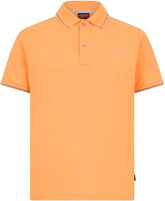 Paul & Shark Poloshirt met korte mouwen - Heren - Polos - Oranje - S - Polyester - Tops
