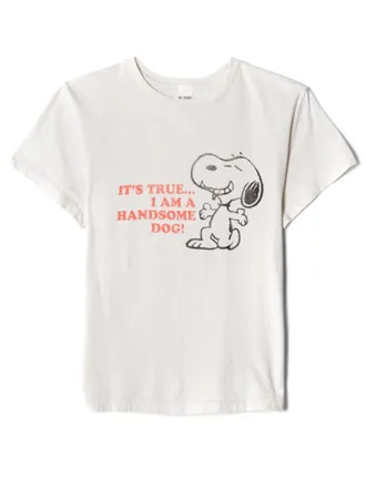 Re/Done T-shirt met ronde hals - Wit