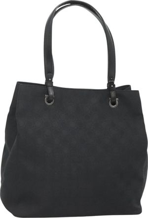 Ferragamo Gancini Tote Canvas Canvas Tote Bag Bag (Pre-Owned)