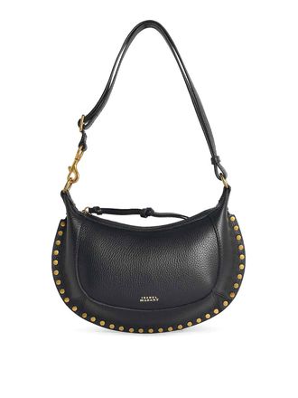 Isabel Marant Oskan Moon Black Full-Grain Leather Bag