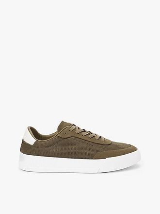 Tommy Hilfiger Ventilation Detail Leather Court Trainers