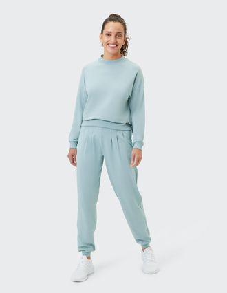 Venice Beach Sweatshirt VENICE BEACH, Damen, Gr. XL (44), blau (blau shadow), Obermaterial: 95% Modal, 5% Elasthan, Sweatshirts Sweatshirt