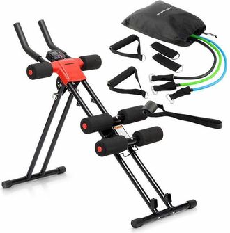 InnovaGoods aparato Abdominales - Innovagoods - Plawer Innovagoods - Plegable - Pantalla Lcd - Set De Bandas De Resistencia