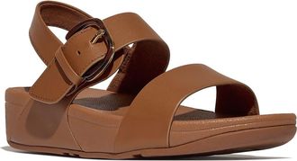 FitFlop Lulu Slingback Platform Wedge Sandal in Deep Tan at Nordstrom, Size 5