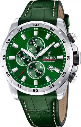 Festina F20692-3 Mens Timeless Chronograph Watch - Silver - One Size