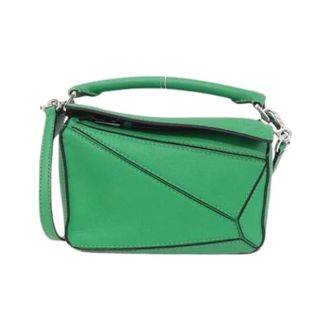 Loewe Pre-owned Mini Bag - Dames - Pre-owned - Groen - Maat: ONE Size Leer