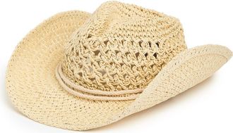 Vince Camuto Crochet Western Hat in Light Natural at Nordstrom Rack