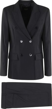 Seventy Black Cool Wool Fabric Suit