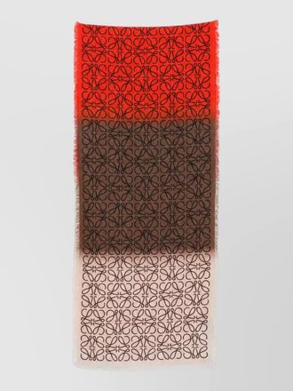Loewe wool silk cashmere printed scarf