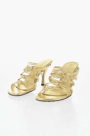 Bottega Veneta Lam&eacute; Leather Sandals BLINK 10cm Bottega Veneta