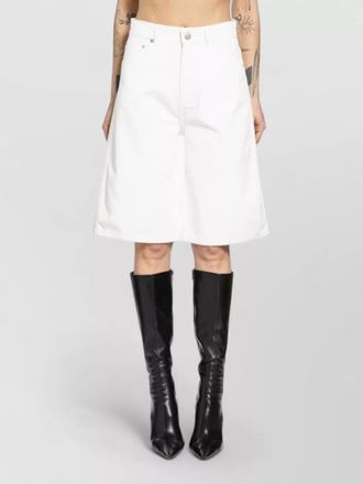 Coperni wide-leg cotton knee-length shorts