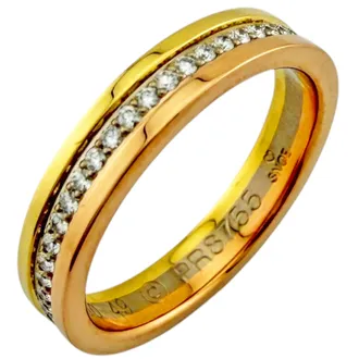 Cartier Louis Cartier Gold Silver Pink Gold Yellow Gold (18K) Pink Gold (18K) White Gold (18K) Wedding Ring (Pre-Owned)