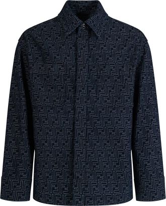 Fendi Ff Denim Jacket Clothing