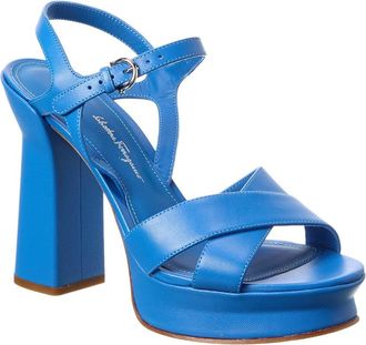 Ferragamo Ferragamo Sonya Leather Platform Sandal