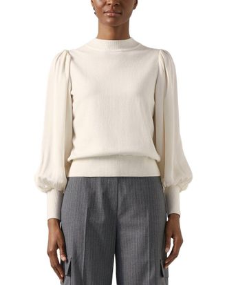 L.k. Bennett Lk Bennett Erica Wool-Blend Knitted Top