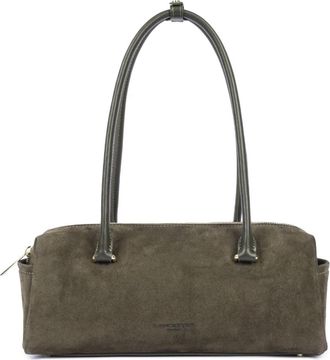 Lancaster Rectangle Bag Su&egrave;de Cube - Dames - Handtassen - Groen - ONE Size - Su&egrave;de - Tassen