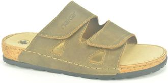 Rieker Muil 2Velcro DZ - Heren - Sandalen - Bruin - 44 EU - Schoenen