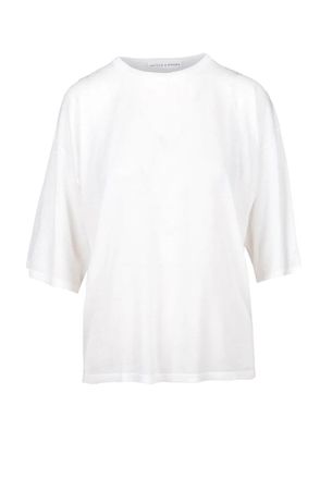 Skills & Genes White Crewneck Knit Top