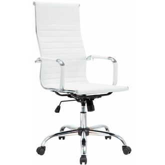 Home Heavenly Home Heavenly - Silla Escritorio Ergon&oacute;mica Andy, Silla Oficina Giratoria Con Respaldo Alto. 115x60x66 Cm. Blanco