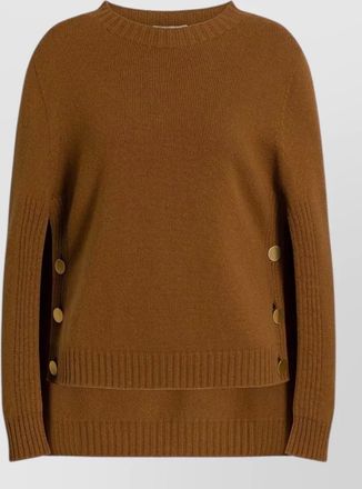 Alberta Ferretti cashmere-blend cape-sleeve sweater